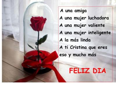 Feliz d&iacute;a mujer preciosa